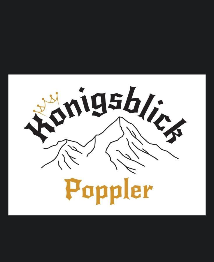 Apartmán Koenigsblick Poppler Hopferau Exteriér fotografie