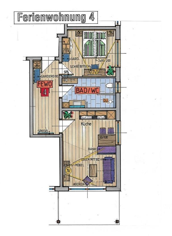 Apartmán Koenigsblick Poppler Hopferau Exteriér fotografie