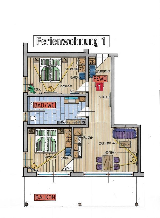 Apartmán Koenigsblick Poppler Hopferau Exteriér fotografie