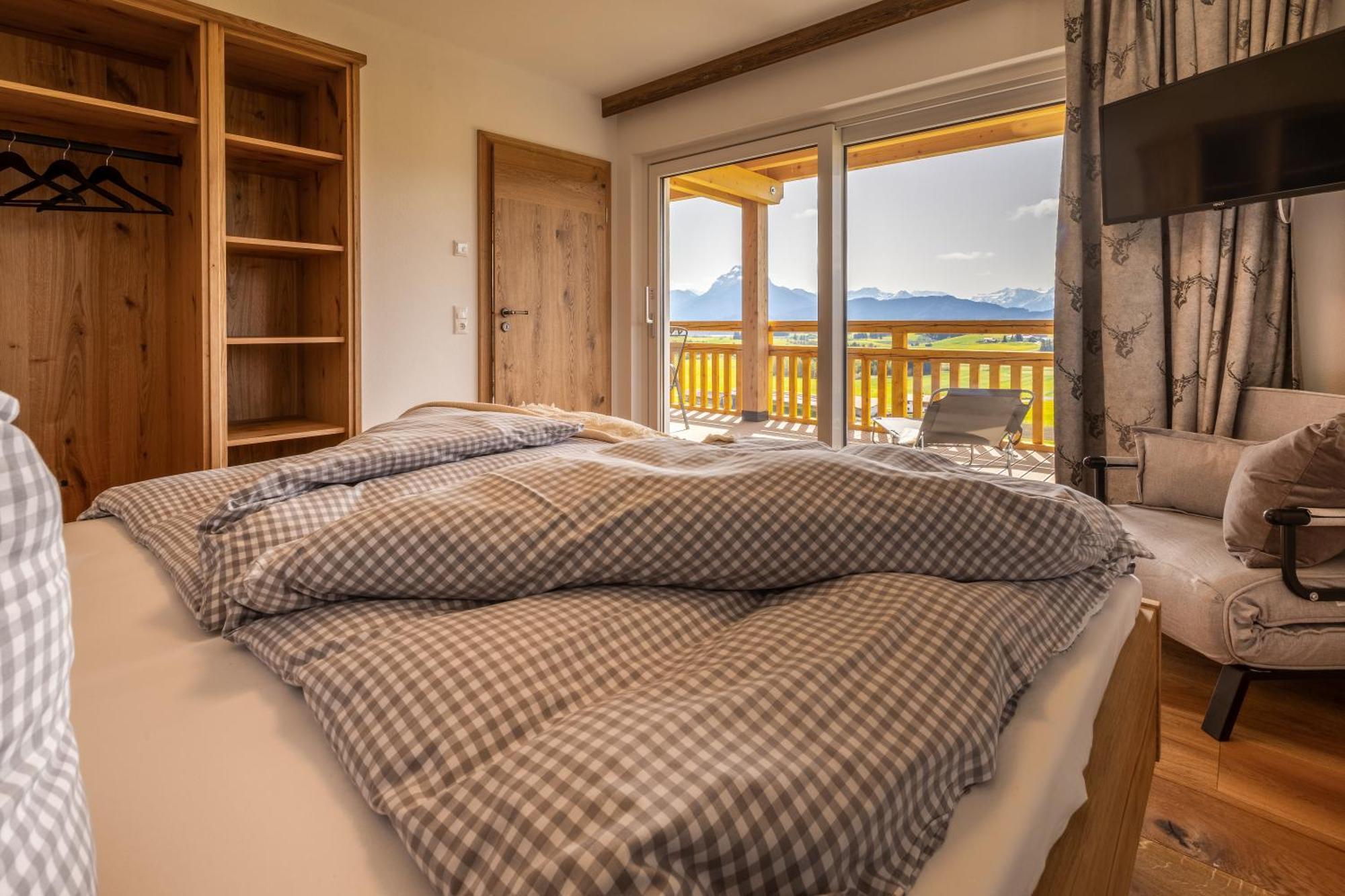 Apartmán Koenigsblick Poppler Hopferau Exteriér fotografie