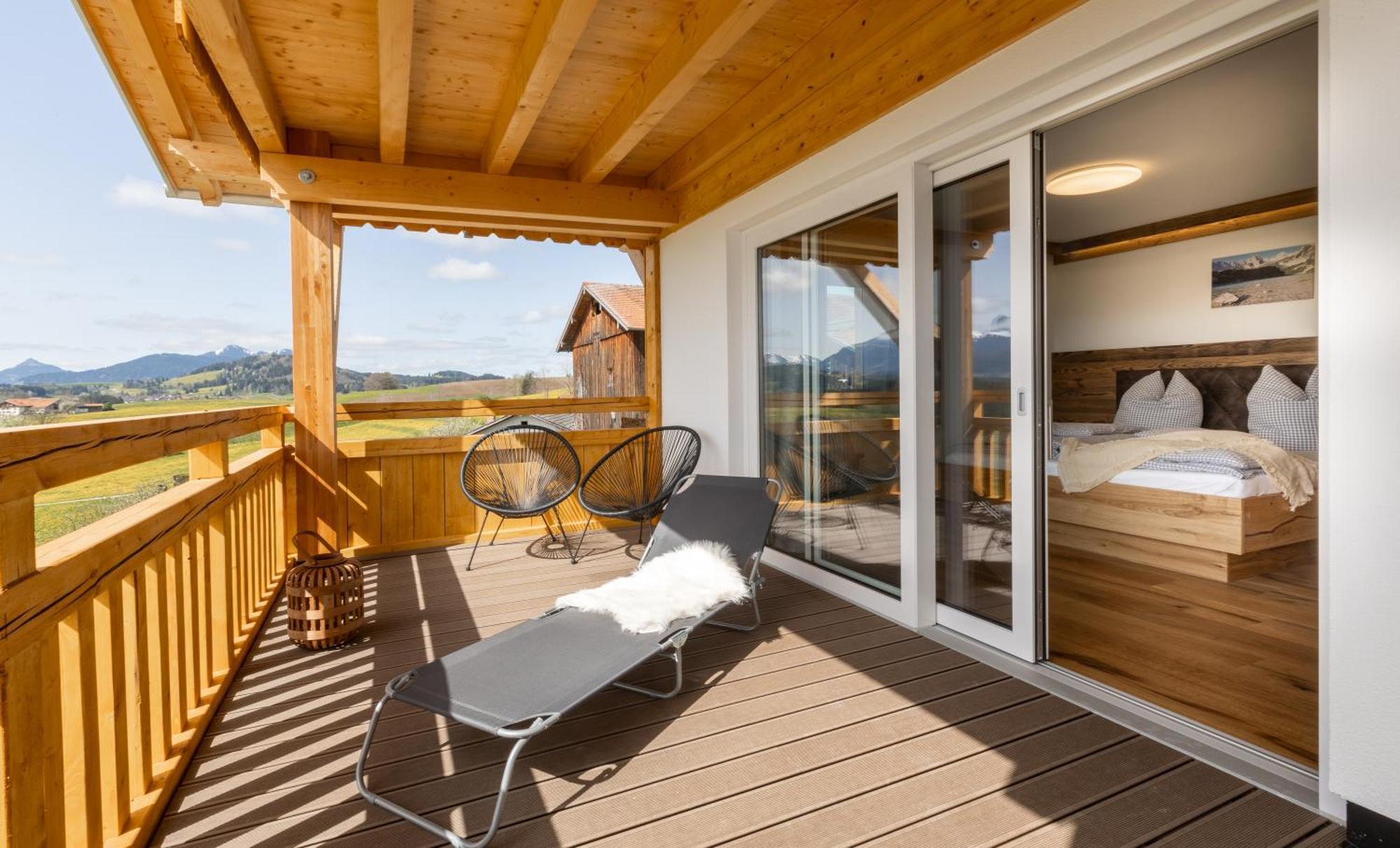 Apartmán Koenigsblick Poppler Hopferau Exteriér fotografie