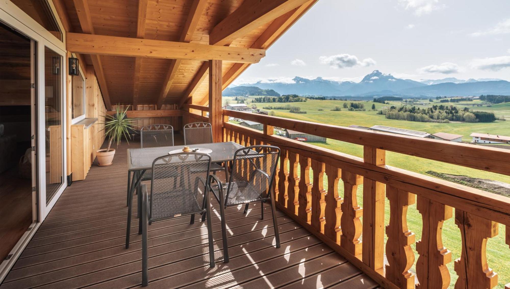 Apartmán Koenigsblick Poppler Hopferau Exteriér fotografie