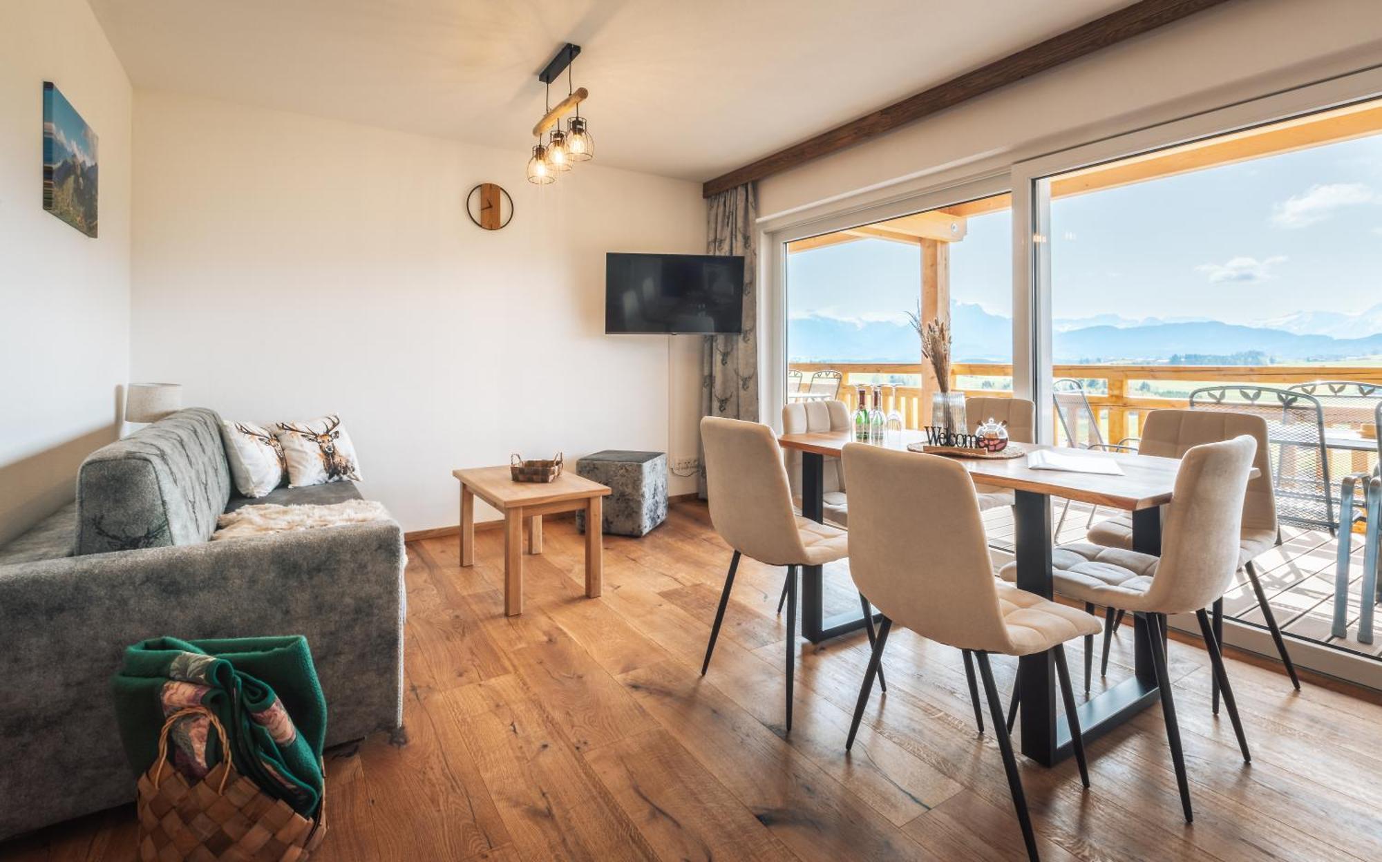 Apartmán Koenigsblick Poppler Hopferau Exteriér fotografie